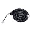 SAISN Telephone Handset Cord 6 Feet (Stretch Length) RJ9 4P4C Phone Cord for Landline Coiled Phone Cable Curly Telephone Wire, Coiled Length 0.68 to 6 Feet, Black view 1