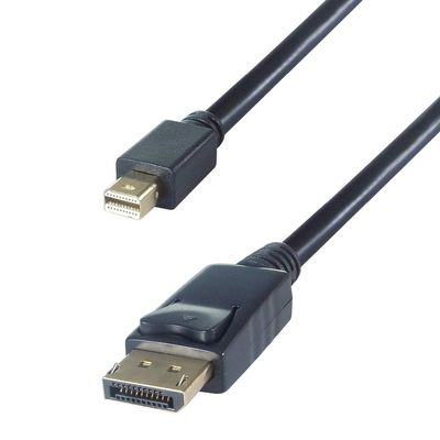 Connekt Gear 2m Mini DisplayPort to DisplayPort Connector Cable - Male to Male Gold Connectors