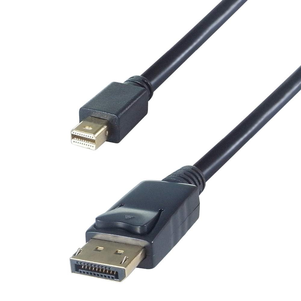 Connekt Gear 2m Mini DisplayPort to DisplayPort Connector Cable - Male to Male Gold Connectors