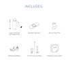 Moen Align Matte Black One-Handle Modern Bathroom Faucet with Drain Assembly and Optional Deckplate, 6190BL view 3