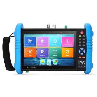 Koolertron 7" IPS Touch Screen 4K H.265 IP Camera Tester - IPC-9800 Plus,CCTV, CVBS, Analog Tester, Built-in WiFi, POE, HDMI, RJ45 TDR, Dual Window, 8GB TF Card, Firmware