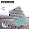 Galaxy Tab S2 9.7 Case, Dteck Folio Stand PU Leather Protective Case with Auto Sleep/Wake Card Holders Wallet Cover for Samsung Galaxy Tab S2 9.7 Case 2015 Released SM-T810 T815 T813,Mint Stripes view 4