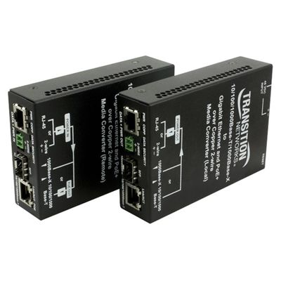 Milan Technology EOPSE4052-111 Ip Geth Poe+ Over 2 Wire Loc Unit
