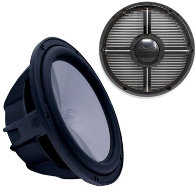 Wet Sounds Revo 12" Subwoofer & Grill - Black Subwoofer & Black Closed Face XW Grill - 2 Ohm