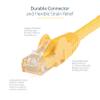 StarTech 150ft CAT6 Ethernet Cable - Yellow CAT 6 Gigabit Ethernet Wire -250Mhz 100W PoE RJ45 UTP Network Patch Cord Snagless with Strain Relief (N6PATCH150YL) view 3