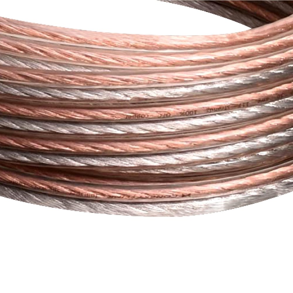 Conext Link PSC16CGS-25 Parallel Gold Silver Speaker Cables Full Gauge Oxygen Free Copper Zip Wire (16 Gauge, 25 feet)