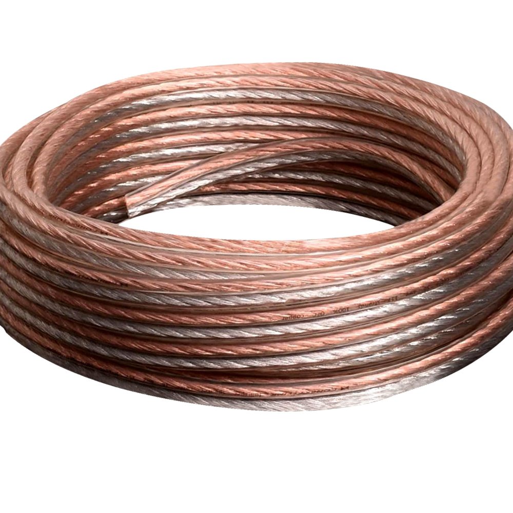 Conext Link PSC18CGS-50 Parallel Gold Silver Speaker Cables Full Gauge Oxygen Free Copper Zip Wire (18 Gauge, 50 feet) 11327