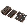 uxcell 47mmx45mmx5mm Antique Style Double Acting Folding Screen Hinge Copper Tone 5pcs view 1