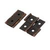 uxcell 47mmx45mmx5mm Antique Style Double Acting Folding Screen Hinge Copper Tone 5pcs view 2