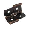 uxcell 47mmx45mmx5mm Antique Style Double Acting Folding Screen Hinge Copper Tone 5pcs view 3