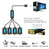 TECHTOO 4 Port Professional FTDI CHIP USB to Serial RS232 DB9 Adapter Converter Serial Cable 9-Pin Male to Male with Thumbscrews (W/Thumbscrews, 4 RS232 Port) view 3