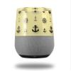 Decal Style Skin Wrap for Google Home Original - Nautical Anchors Away 02 Yellow Sunshine (Google Home NOT Included) by WraptorSkinz view 1