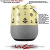 Decal Style Skin Wrap for Google Home Original - Nautical Anchors Away 02 Yellow Sunshine (Google Home NOT Included) by WraptorSkinz view 2