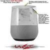 Decal Style Skin Wrap for Google Home Original - Marble Granite 07 White Gray (Google Home NOT Included) by WraptorSkinz view 2