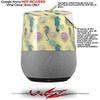 Decal Style Skin Wrap for Google Home Original - Seahorses and Shells Yellow Sunshine (Google Home NOT Included) by WraptorSkinz view 2