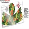 Decal Style Skin Wrap for Google Home Original - Famingos and Flowers Sage Green (Google Home NOT Included) by WraptorSkinz view 3