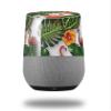 Decal Style Skin Wrap for Google Home Original - Famingos and Flowers White (Google Home NOT Included) by WraptorSkinz view 1
