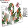 Decal Style Skin Wrap for Google Home Original - Famingos and Flowers White (Google Home NOT Included) by WraptorSkinz view 3