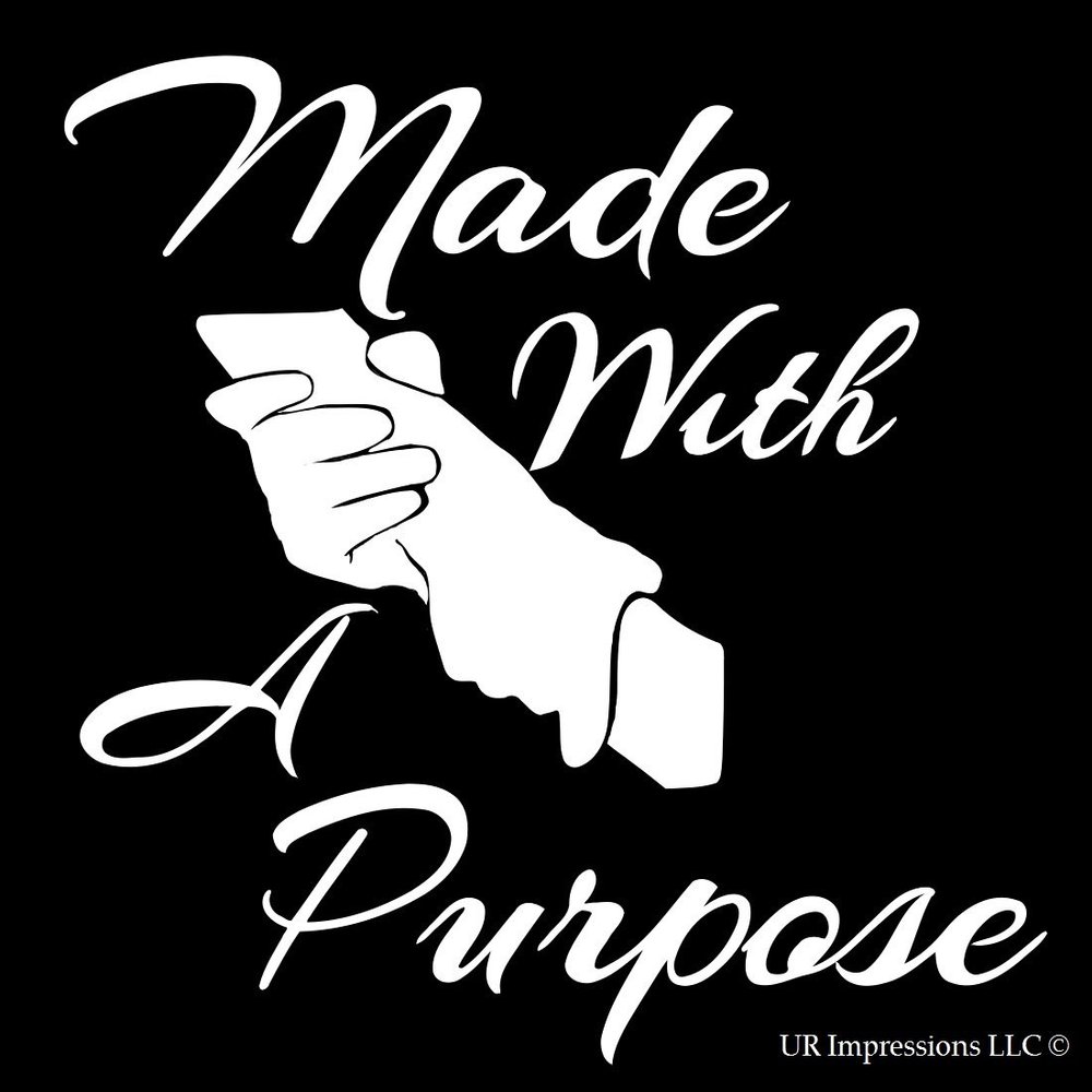 Made with A Purpose - Helping Hand Decal Vinyl Sticker Graphics for Cars Trucks SUV Vans Walls Windows Laptop|White|5.5 inch|URI399