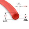 Food Grade 1/4 Inch Plastic Tubing for RO Water Filter System, Aquariums, Refrigerators, ECT; BPA free; Made from FDA compliant materials and meets NSF Standards and Regulations (10 Feet, Red) view 3