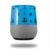 Decal Style Skin Wrap for Google Home Original - Nautical Anchors Away 02 Blue Medium (Google Home NOT Included) by WraptorSkinz view 1