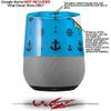 Decal Style Skin Wrap for Google Home Original - Nautical Anchors Away 02 Blue Medium (Google Home NOT Included) by WraptorSkinz view 2