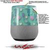 Decal Style Skin Wrap for Google Home Original - Seahorses and Shells Seafoam Green (Google Home NOT Included) by WraptorSkinz view 2