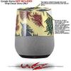 Decal Style Skin Wrap for Google Home Original - Floating Coral Yellow Sunshine (Google Home NOT Included) by WraptorSkinz view 2