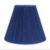 Urbanest Mushroom Pleated Softback Lamp Shade, Faux Silk, 6-inch by 12-inch by 8-inch, Navy Blue, Spider Washer Fitter view 1