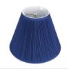 Urbanest Mushroom Pleated Softback Lamp Shade, Faux Silk, 6-inch by 12-inch by 8-inch, Navy Blue, Spider Washer Fitter view 2