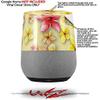 Decal Style Skin Wrap for Google Home Original - Beach Flowers Yellow Sunshine (Google Home NOT Included) by WraptorSkinz view 2
