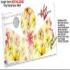 Decal Style Skin Wrap for Google Home Original - Beach Flowers Yellow Sunshine (Google Home NOT Included) by WraptorSkinz view 3