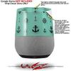 Decal Style Skin Wrap for Google Home Original - Anchors Away 02 Seafoam Green (Google Home NOT Included) by WraptorSkinz view 2