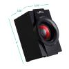 beFree Sound 5.1 Channel Surround Sound Bluetooth Speaker System- Red view 3