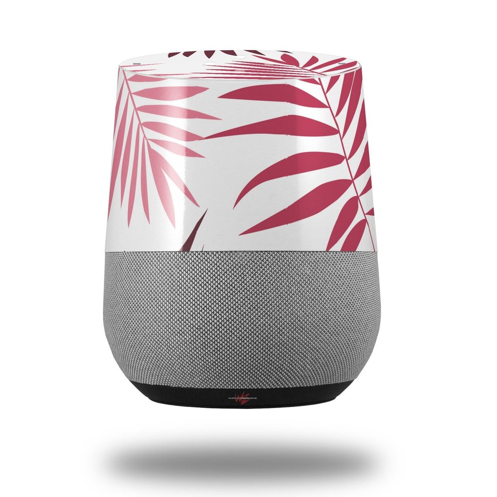 Decal Style Skin Wrap for Google Home Original - Palms 02 Red (Google Home NOT Included) by WraptorSkinz