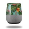 Decal Style Skin Wrap for Google Home Original - Famingos and Flowers Seafoam Green (Google Home NOT Included) by WraptorSkinz view 1