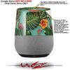 Decal Style Skin Wrap for Google Home Original - Famingos and Flowers Seafoam Green (Google Home NOT Included) by WraptorSkinz view 2