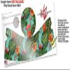 Decal Style Skin Wrap for Google Home Original - Famingos and Flowers Seafoam Green (Google Home NOT Included) by WraptorSkinz view 3