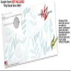 Decal Style Skin Wrap for Google Home Original - Watercolor Leaves Blues (Google Home NOT Included) by WraptorSkinz view 3