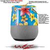 Decal Style Skin Wrap for Google Home Original - Beach Flowers Blue Medium (Google Home NOT Included) by WraptorSkinz view 2