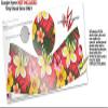 Decal Style Skin Wrap for Google Home Original - Beach Flowers 02 Coral (Google Home NOT Included) by WraptorSkinz view 3