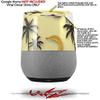Decal Style Skin Wrap for Google Home Original - Coconuts Palm Trees and Bananas Yellow Sunshine (Google Home NOT Included) by WraptorSkinz view 2