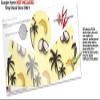 Decal Style Skin Wrap for Google Home Original - Coconuts Palm Trees and Bananas Yellow Sunshine (Google Home NOT Included) by WraptorSkinz view 3