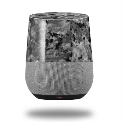 Decal Style Skin Wrap for Google Home Original - Marble Granite 02 Speckled Black Gray (Google Home NOT Included) by WraptorSkinz