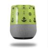 Decal Style Skin Wrap for Google Home Original - Nautical Anchors Away 02 Sage Green (Google Home NOT Included) by WraptorSkinz view 1