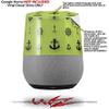 Decal Style Skin Wrap for Google Home Original - Nautical Anchors Away 02 Sage Green (Google Home NOT Included) by WraptorSkinz view 2