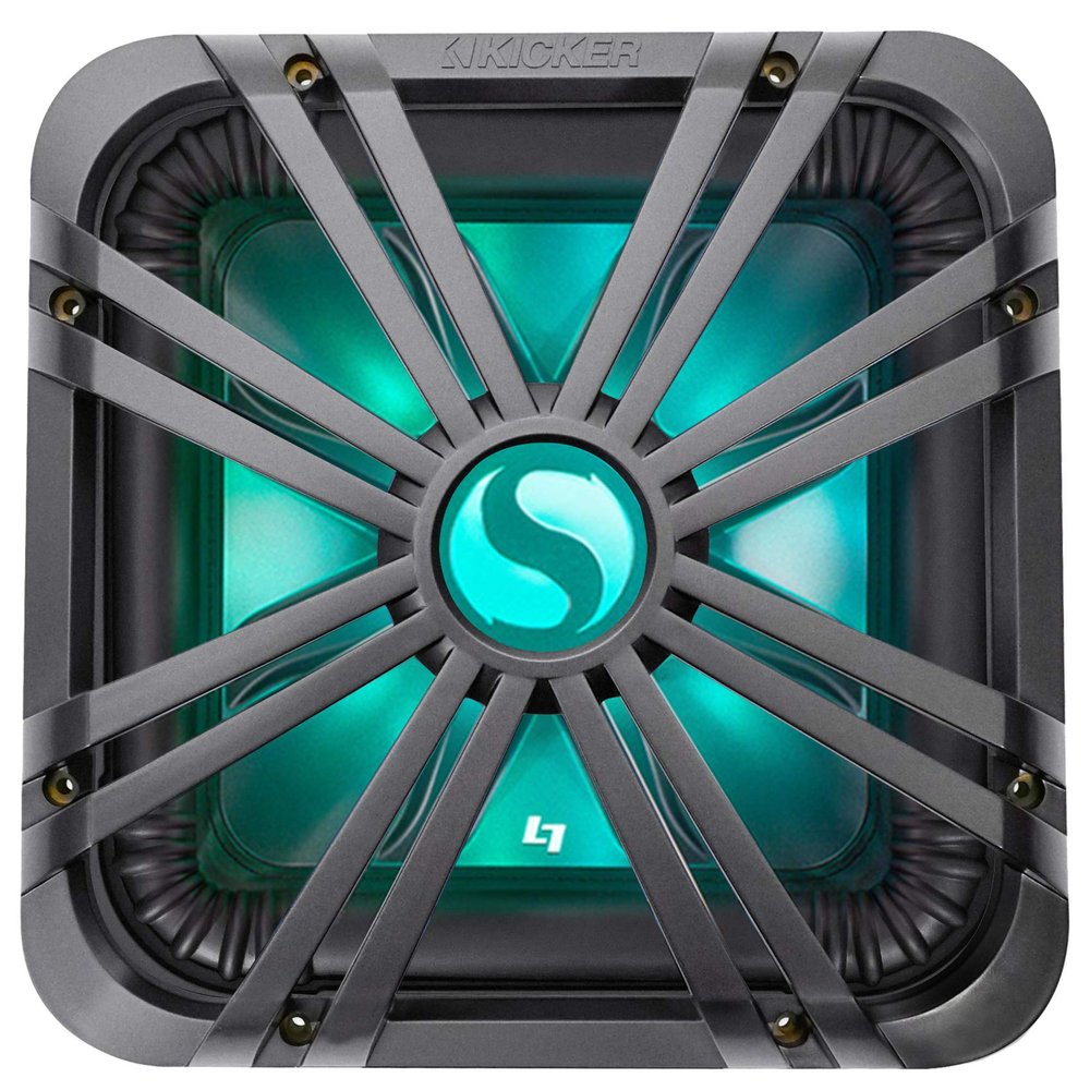 Kicker L7S124 12" 1500w Solobaric L7S Subwoofer Solo-Baric 44L7S12-4+LED Grille