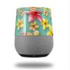 Decal Style Skin Wrap for Google Home Original - Beach Flowers Seafoam Green (Google Home NOT Included) by WraptorSkinz view 1
