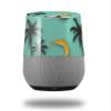 Decal Style Skin Wrap for Google Home Original - Coconuts Palm Trees and Bananas Seafoam Green (Google Home NOT Included) by WraptorSkinz view 1
