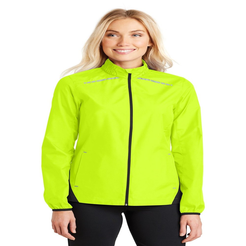 Port Authority Ladies Zephyr Reflective Hit Full-Zip Jacket. L345 Safety